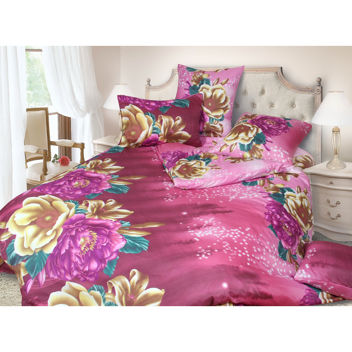 КПБ Дуэт арт.1206, 147х215см 2шт, 200х217см, 70х70 см 2шт, 60 г/м, пэ100%