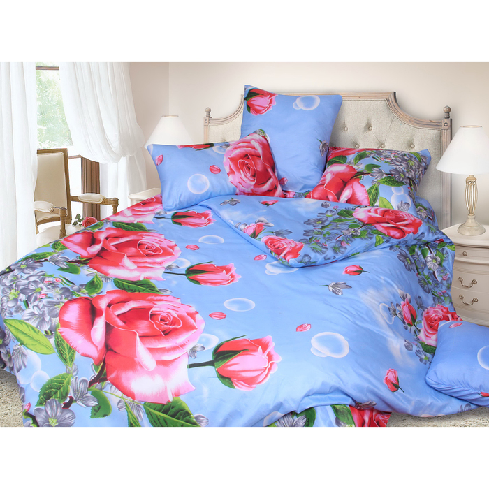 КПБ Дуэт арт.1587, 147х215см 2шт, 200х217см, 70х70 см 2шт, 60 г/м, пэ100%