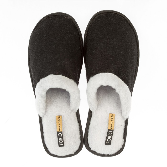 Тапочки мужские Forio арт. 134-6904 В, цвет чёрный, размер 40/41