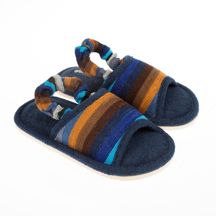 Тапочки детские Forio арт. 126-6575 А, цвет сине-чёрный, размер 25