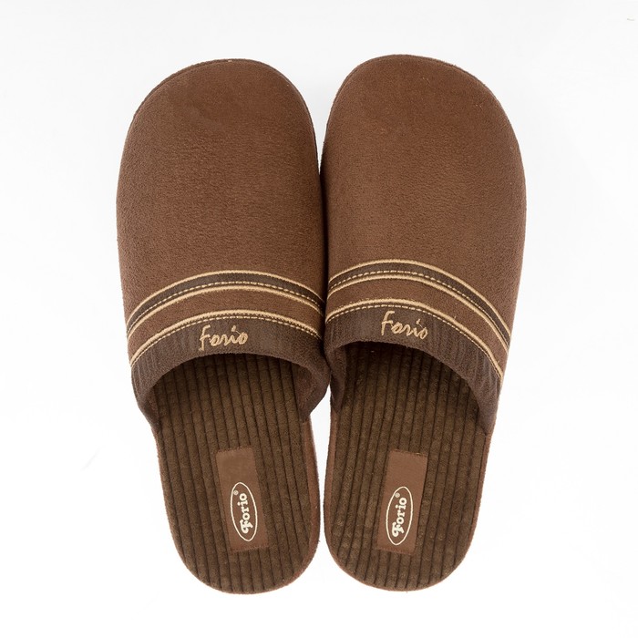 Тапочки мужские Forio арт. 134-7001, цвет коричневый, размер 45