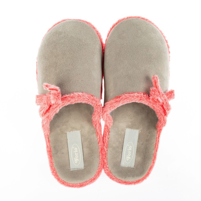 Тапочки женские Forio арт. 135-7054, цвет светло-серый, размер 38