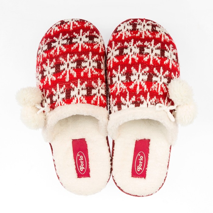 Тапочки женские Forio арт. 135-7270, цвет красный, размер 40