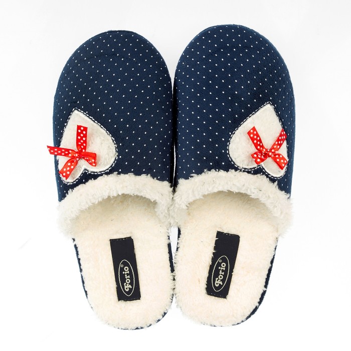 Тапочки женские Forio арт. 135-7271, цвет тёмно синий, размер 38