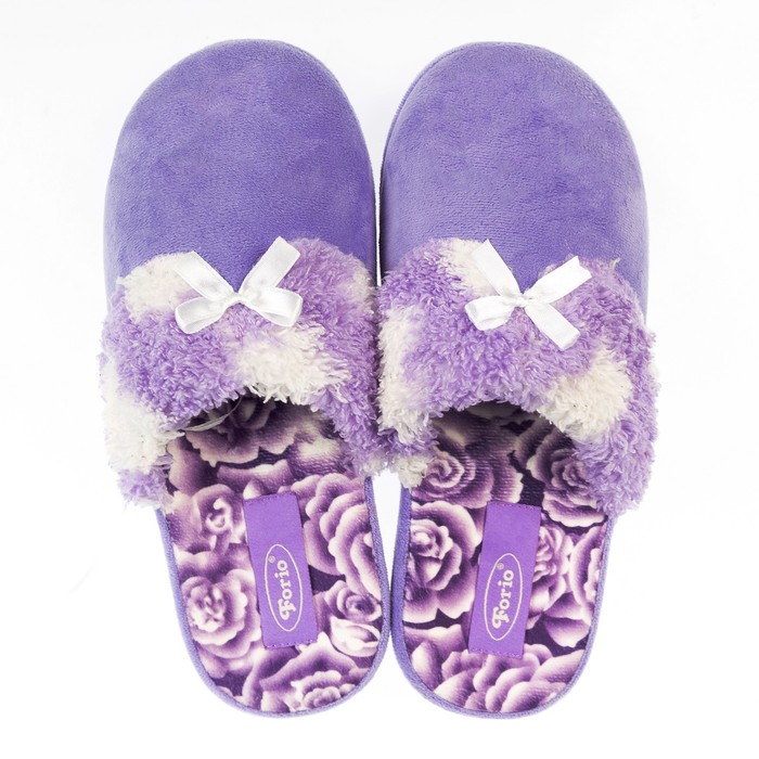 Тапочки женские Forio арт. 135-7273, цвет сиреневый, размер 39