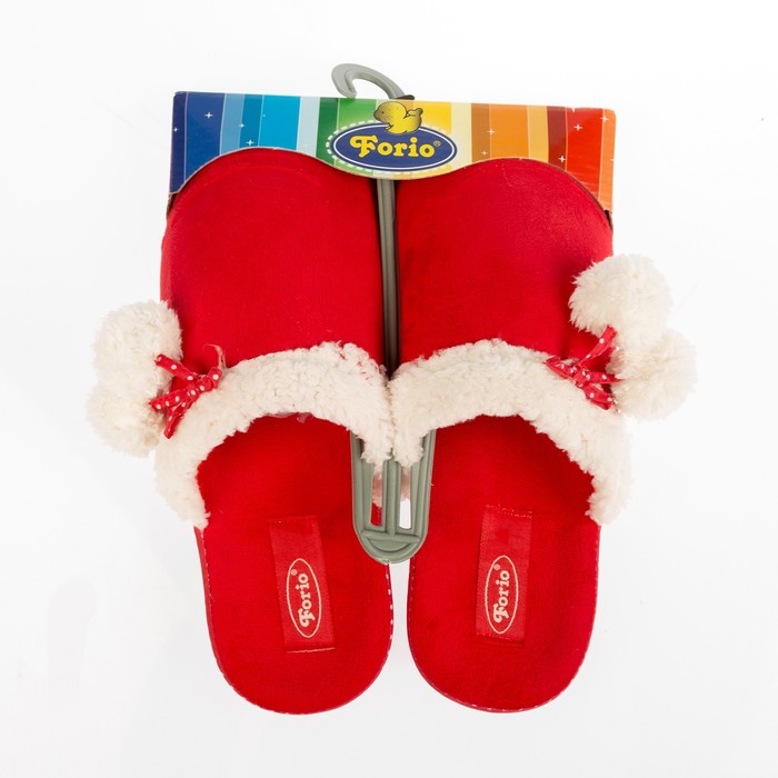 Тапочки детские Forio арт. 138-6047, цвет красный, размер 37