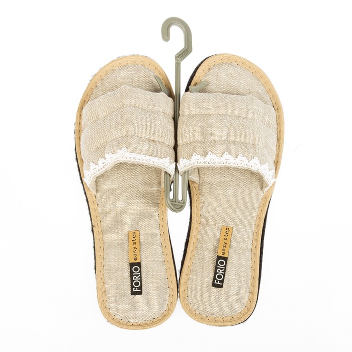 Туфли комнатные женские Forio арт. 125-6754 Ф, цвет бежевый, размер 40/41