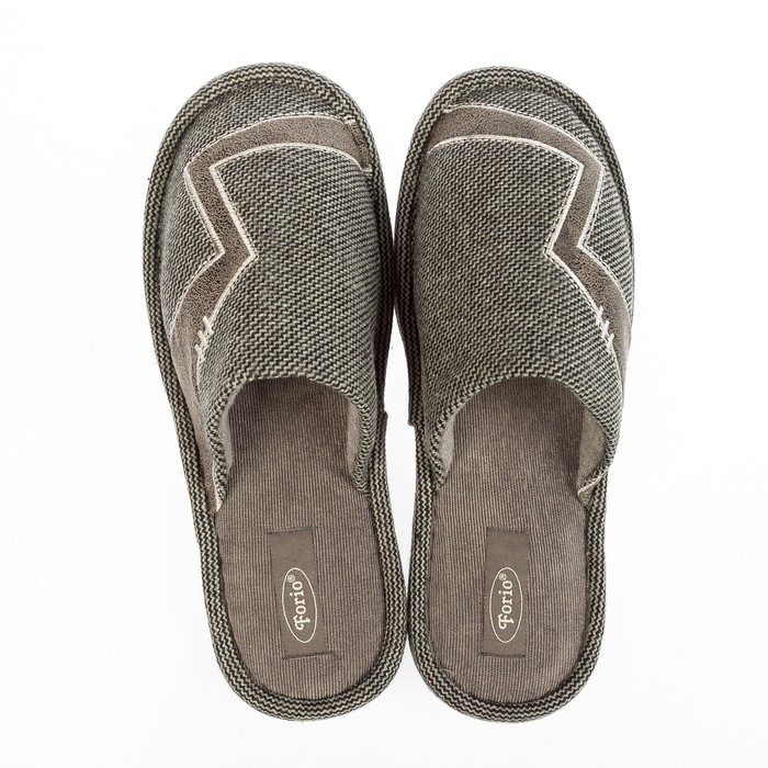 Тапочки мужские Forio арт. 134-7030 Н, цвет серый, размер 41