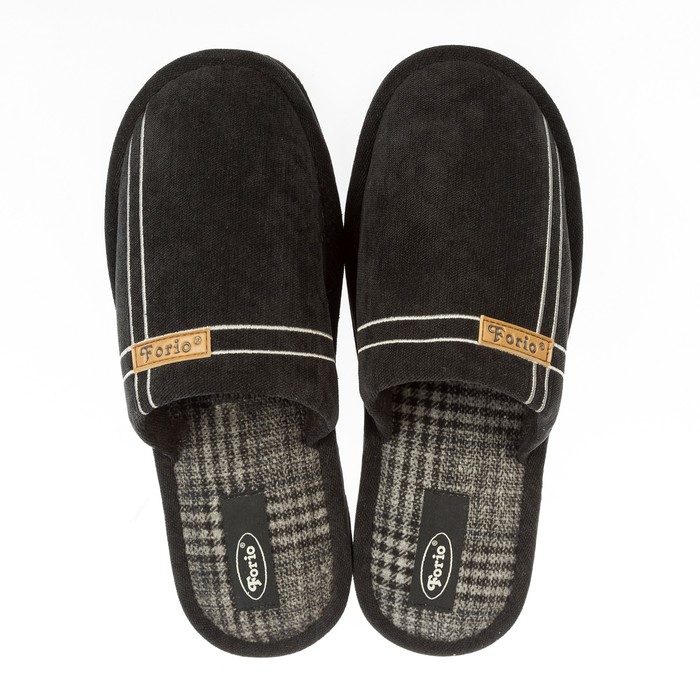 Тапочки мужские Forio арт. 134-7103 Н, цвет чёрный, размер 43