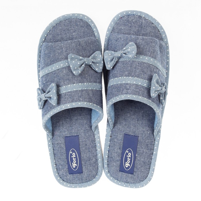 Тапочки женские Forio арт. 125-7116 Н, цвет синий, размер 36