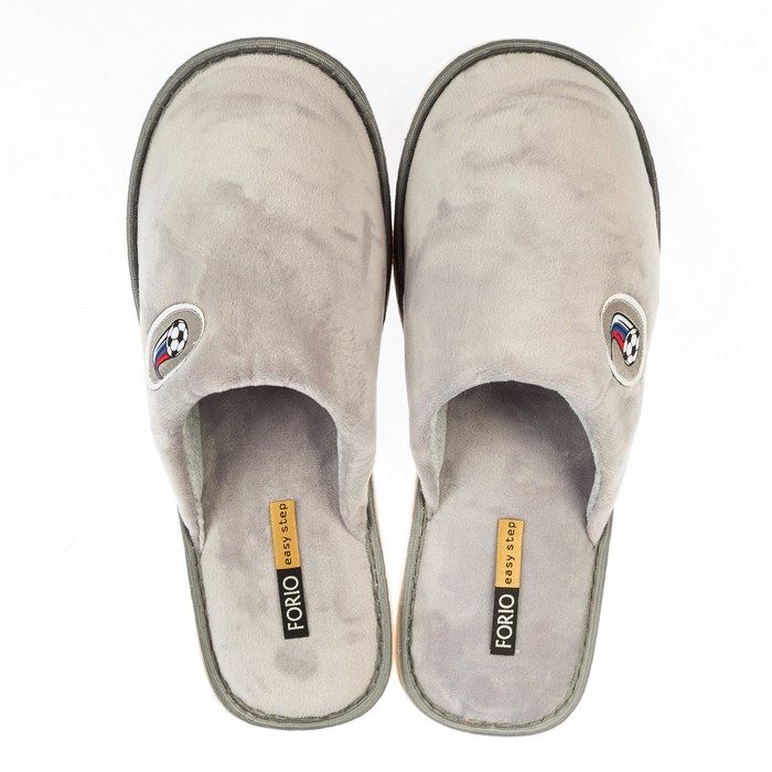Тапочки мужские Forio арт.134-8115 Ф, цвет светло серый, размер 40/41