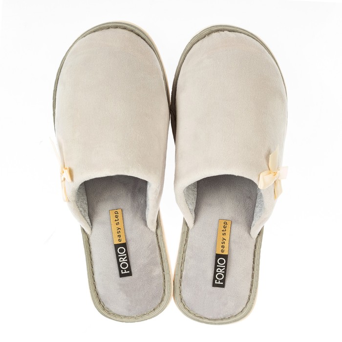 Тапочки женские Forio арт. 135-8118 Ф, цвет серый, размер 38/39