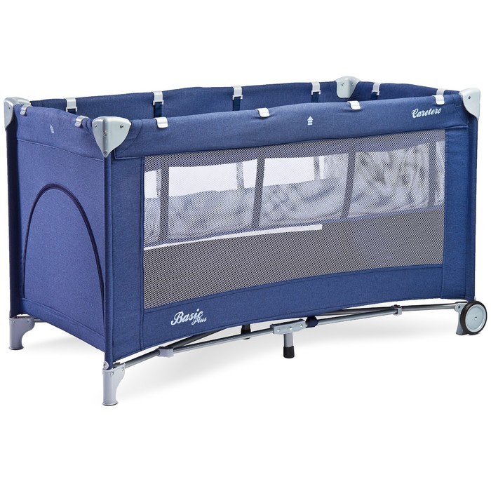 Манеж-кровать CARETERO BASIC PLUS NAVY, синий