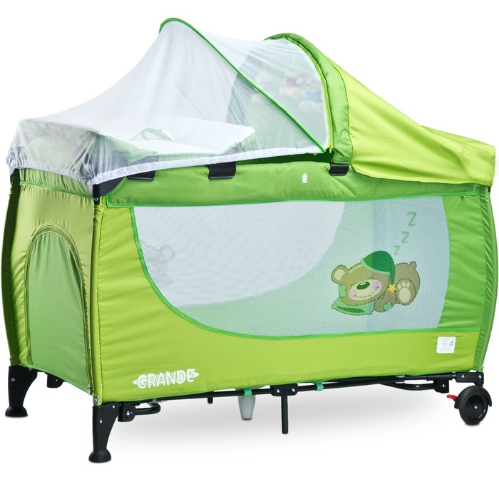 Манеж-кровать GRANDE GREEN, зелёный