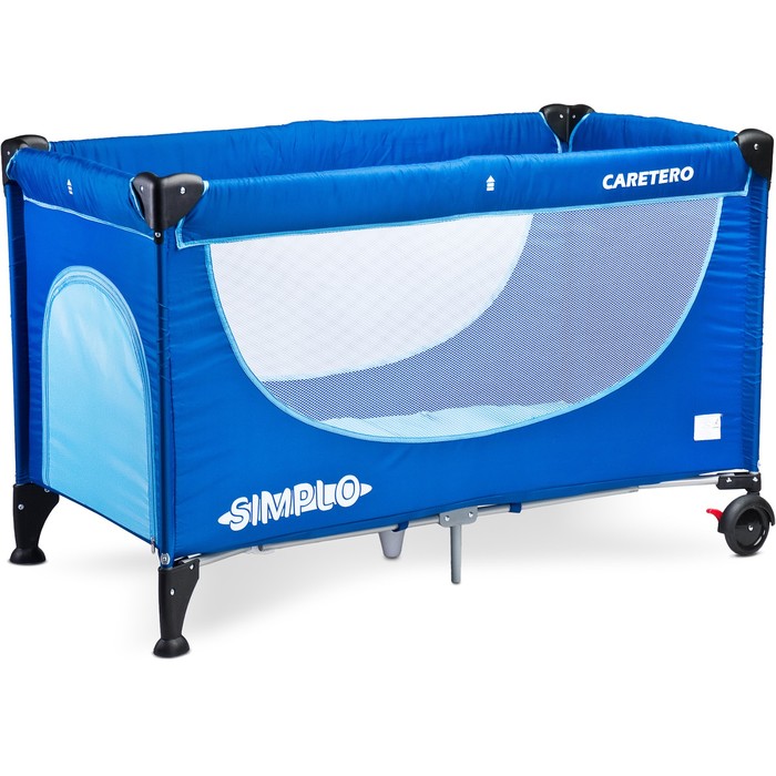 Манеж-кровать SIMPLO BLUE, синий