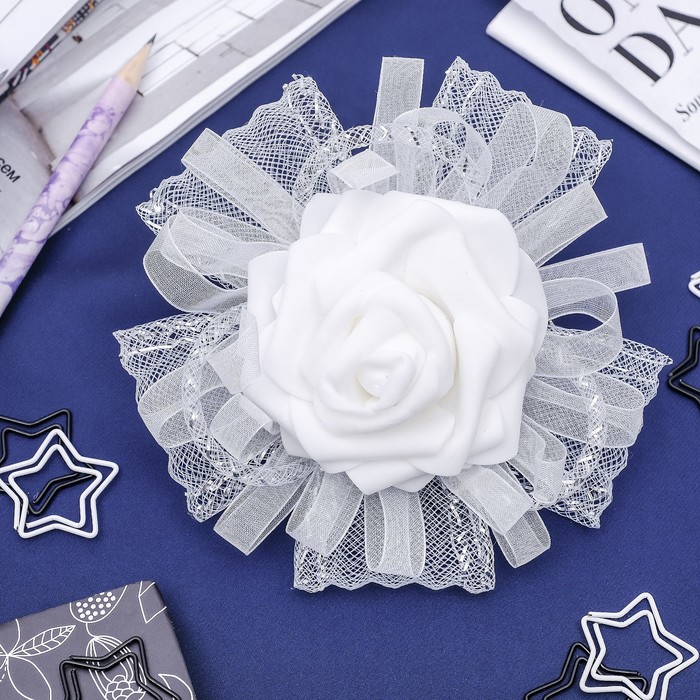 Бант "Роза" 12 см