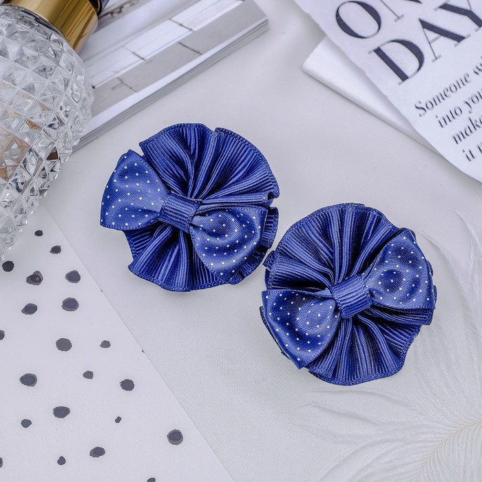 Бант цвет синий