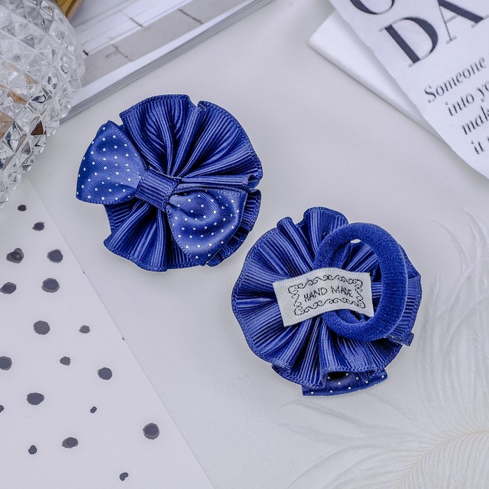 Бант цвет синий