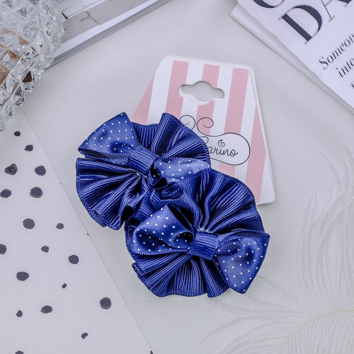 Бант цвет синий