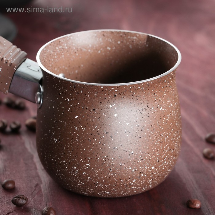 

Турка Stone Brown, 400 мл, 8,8×7,8см, пластиковая ручка, цвет коричневый