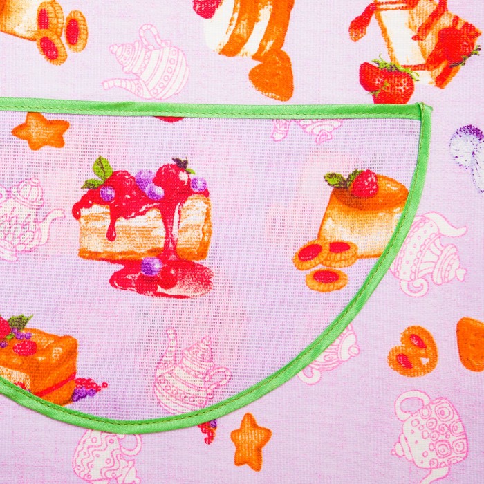 Фартук с карманом "Чайный восторг" 73х55 см, рогожка набивная 160 г/м2,хлопок 100%