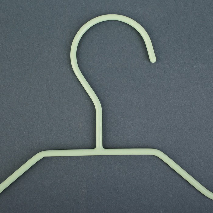 Вешалка антискользящая с ПВХ покрытием, 43,5х4,5х22 см, цвет европейский зелёный