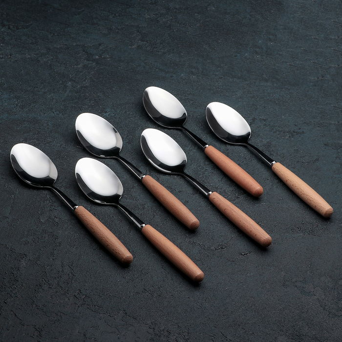 Набор ложек столовых 6 шт "Кантри" 20 см