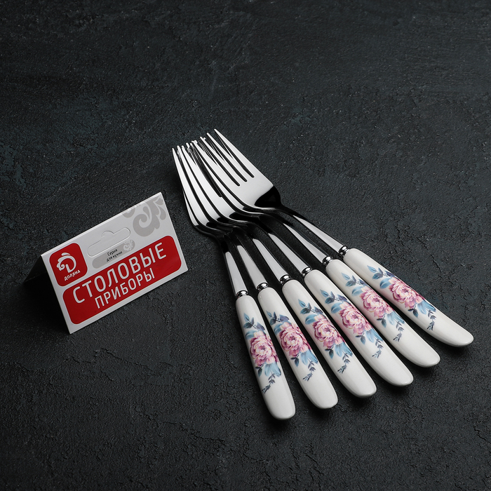 Набор вилок столовых 6 шт "Май" 19,5 см