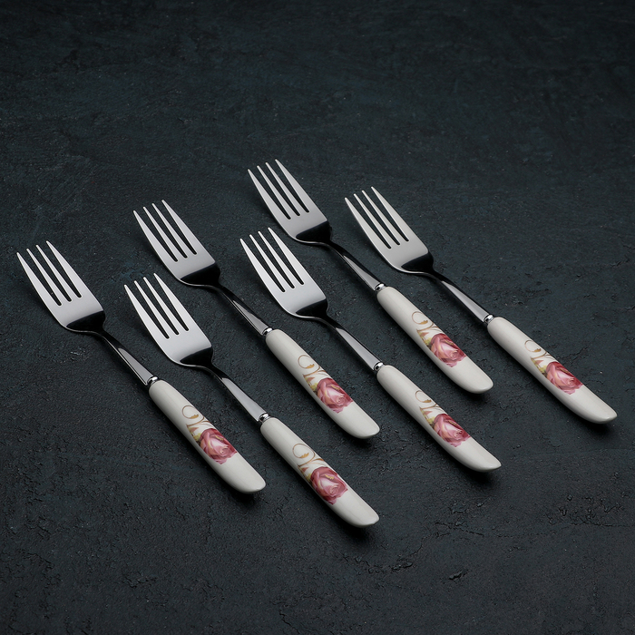 Набор вилок столовых 6 шт "Август" 20 см