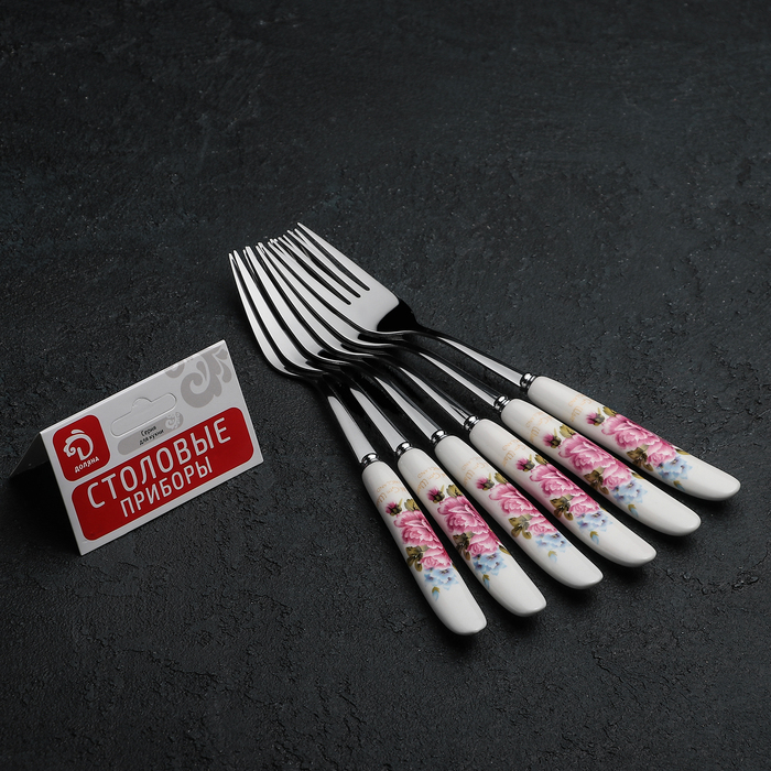 Набор вилок столовых 6 шт "Июнь" 20 см