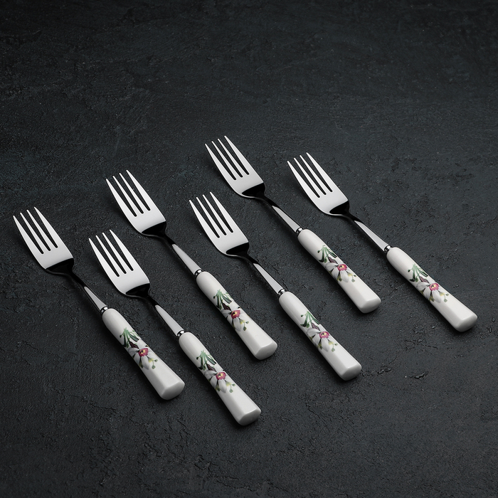 Набор вилок столовых 6 шт "Нарцисс" 19,5 см