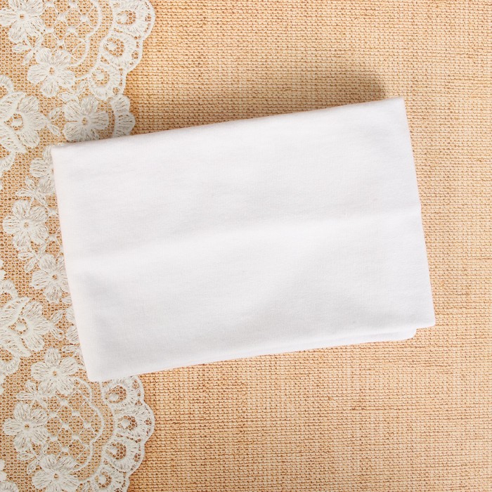 Набор для рукоделия - отрез трикотажный (белый)