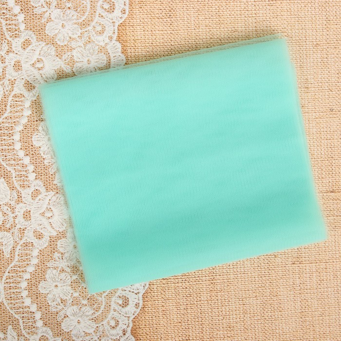 Набор для рукоделия - отрез фатина (мятный) 15*300 см