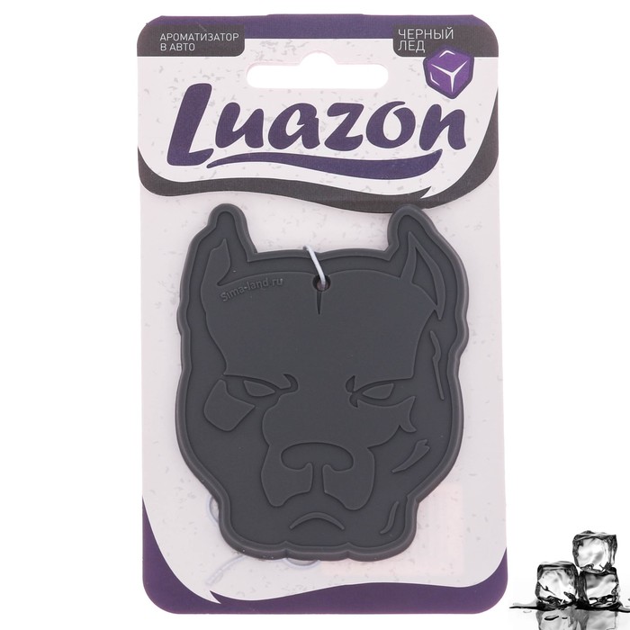 Ароматизатор в авто "Питбуль", чёрный лёд
