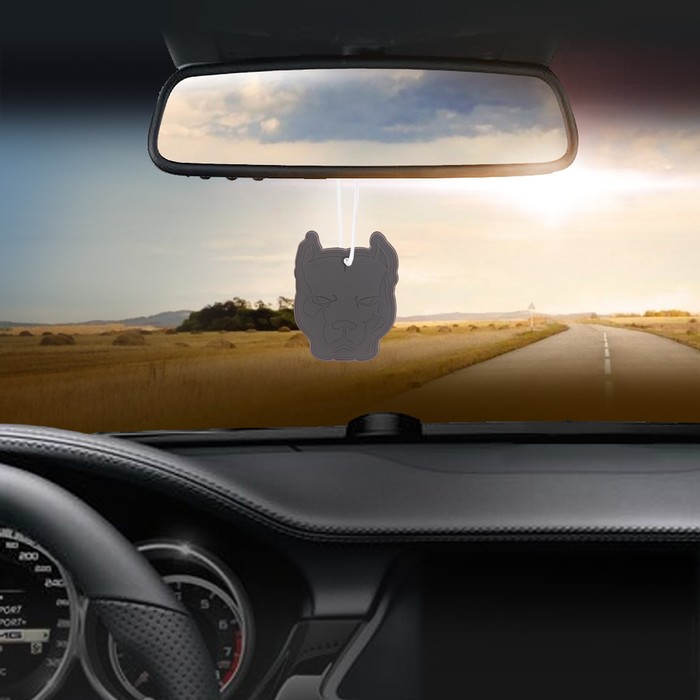 Ароматизатор в авто "Питбуль", чёрный лёд