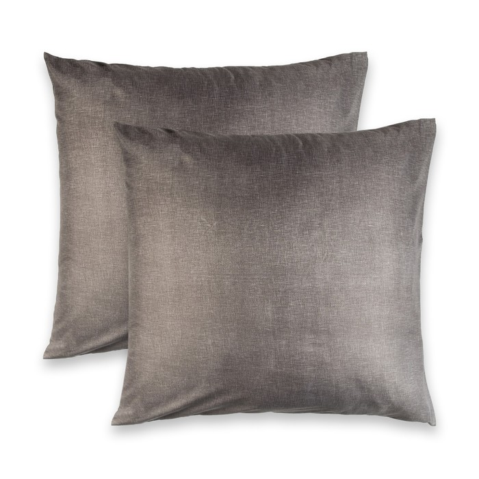 Комплект наволочек "Этель" Пиксели (серый) 70*70 см - 2 шт.,новосатин, 90%хлопок,10% п/э