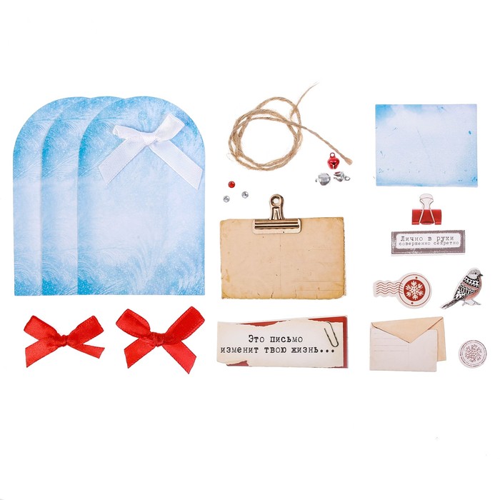 Шильдик с декором на подарок «Почта Деда Мороза», 11 × 13 см 2366346, набор для создания