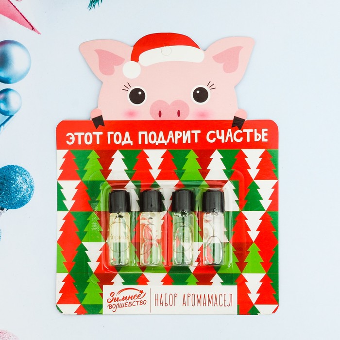 Набор аромамасел на подложке "Этот год подарит счастье"