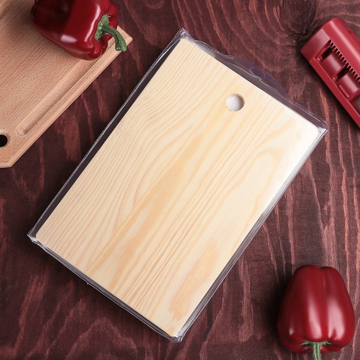 Набор 6 предметов:ножи 7,5/15 см,овощечистка, ножницы, открывашка, доска 29*19 см, цвет МИКС 36246