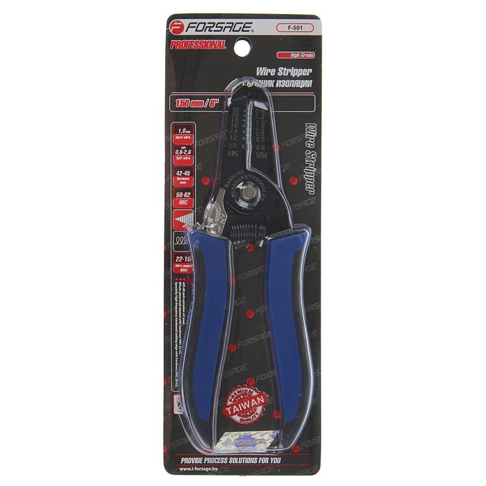 Щипцы Forsage, для снятия изоляции, 6"-150мм (0.6-2.6мм)