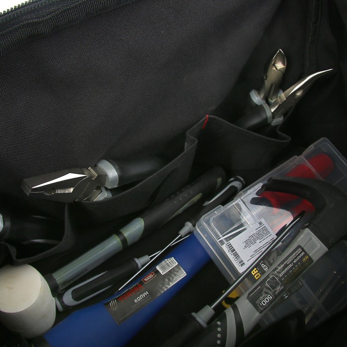 Сумка для инструментов Forsage, закрытого типа MAXI, 500х250х320мм, 16 карманов