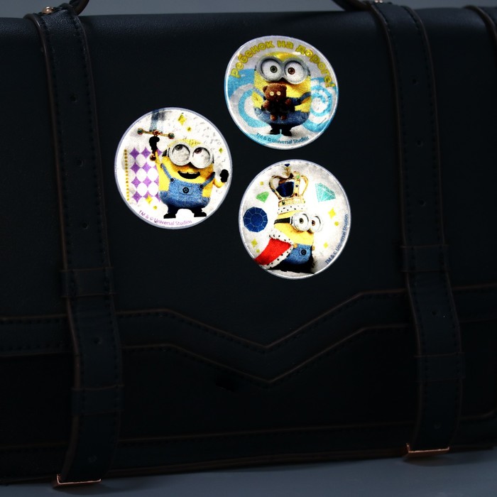 Набор наклеек светоотражающих 4 шт. "Миньоны" Гадкий Я