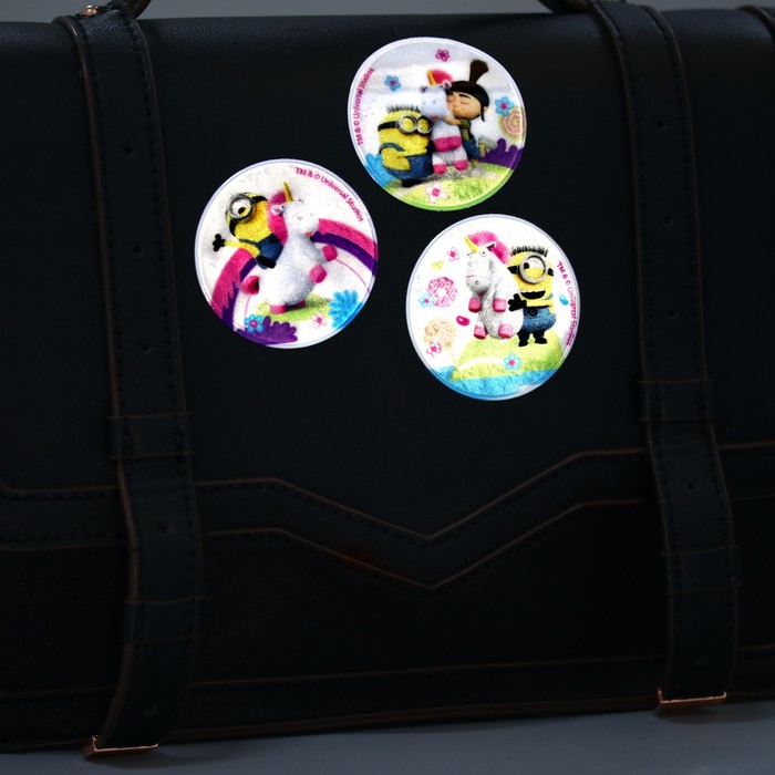 Набор наклеек светоотражающих 4 шт. "Единорог" Гадкий Я