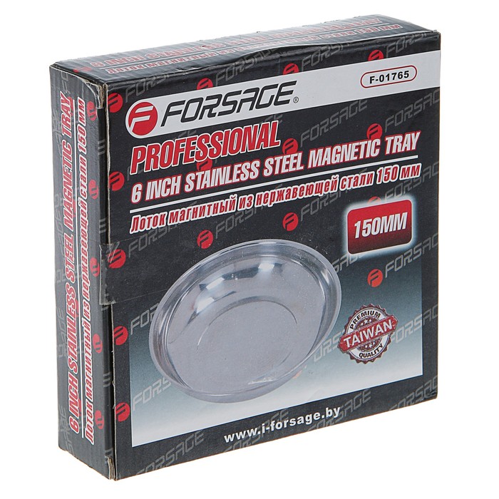 Лоток магнитный Forsage, из нержавеющей стали (Ø150 мм)