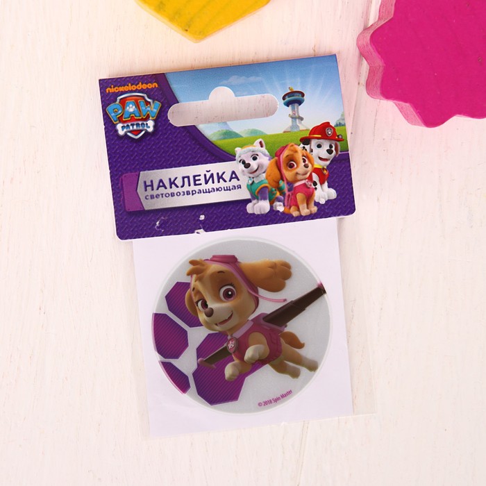 Наклейка светоотражающая PAW PATROL "Скай" 5 см.