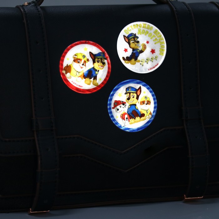 Набор наклеек светоотражающих 4 шт. PAW PATROL "Команда Гончик
