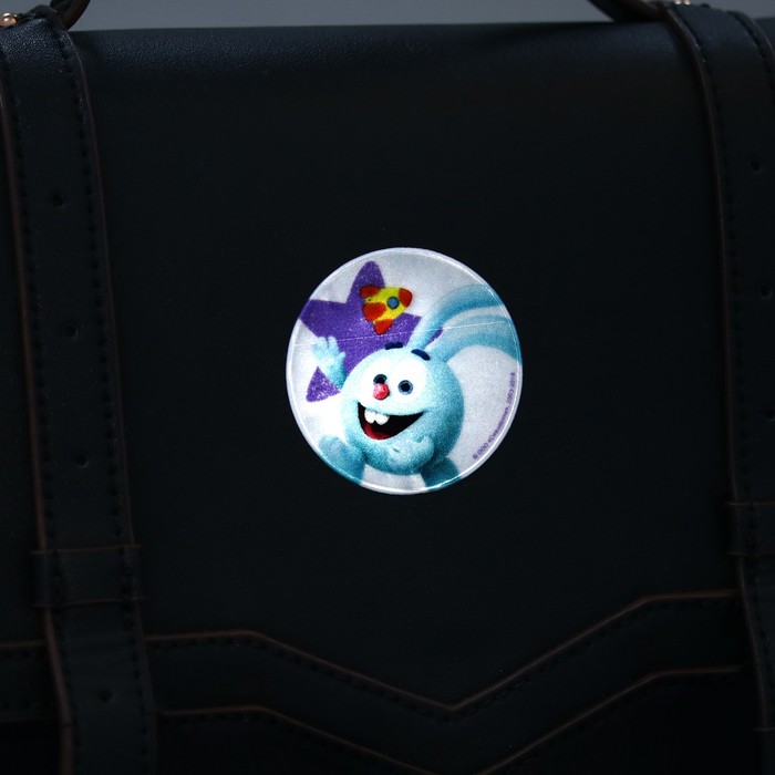 Наклейка светоотражающая СМЕШАРИКИ, "Крош" 5 см.