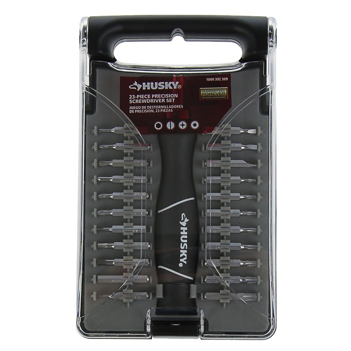 Отвертка с битами Husky, реверс, 23пр., PH000-1, PZ0-1, Т5-20, Н1/16-5/32", SL1/16-5/32"