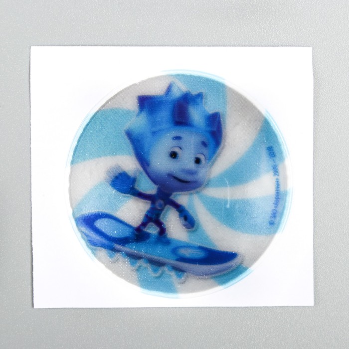 Наклейка светоотражающая ФИКСИКИ "Нолик" 5 см.