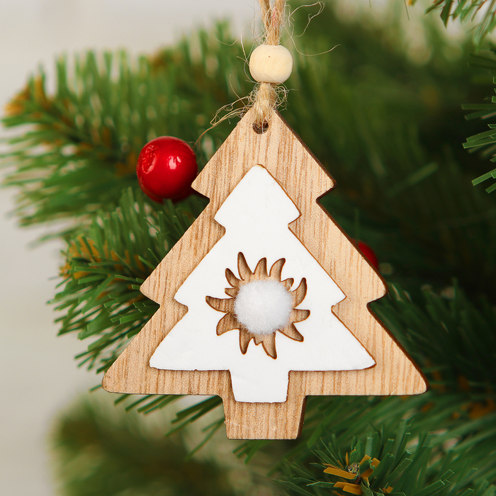 Подвеска новогодняя "Снежная ёлочка"